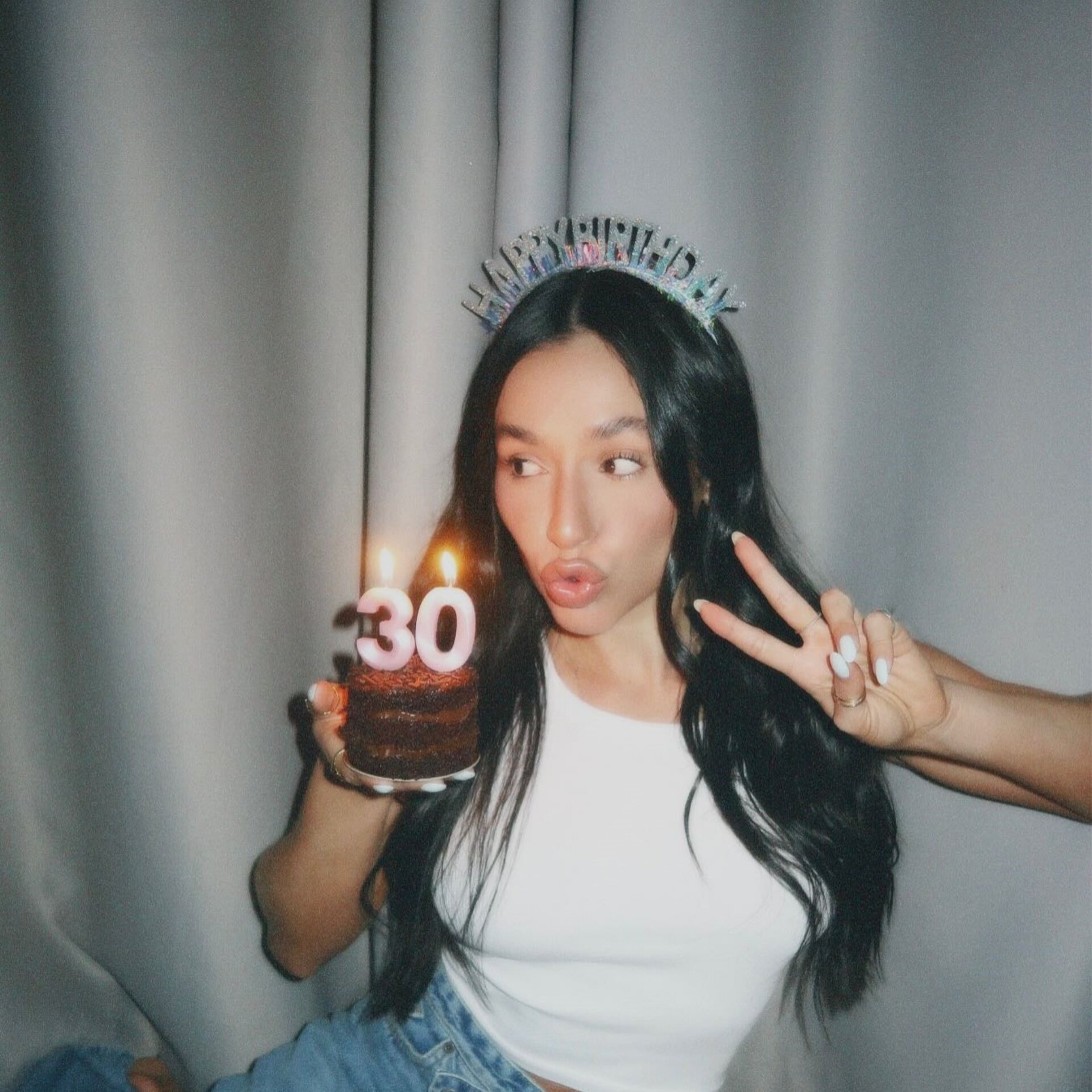 生日派对儿童女孩粉色头箍蓬蓬纱