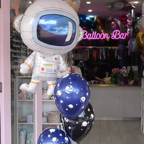 进口卡通气球宇宙飞船宇航员派对