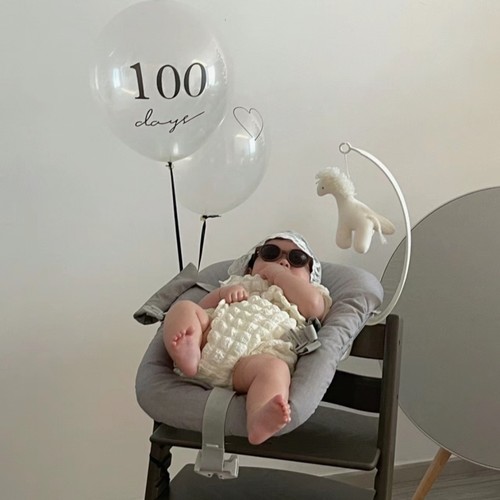 100Days银色字母数字铝膜