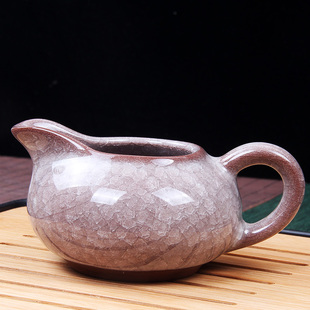 冰裂陶瓷公道杯茶漏套装功夫茶具配件分茶器加厚耐茶海热玻璃窑变