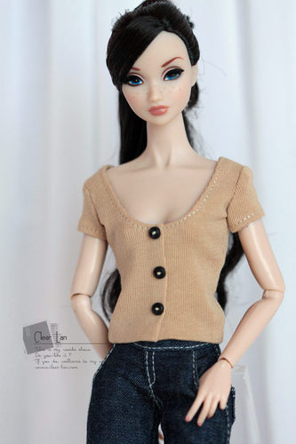 [M-201809-10]上衣/FR Momoko Barbie Blythe Mico 娃衣