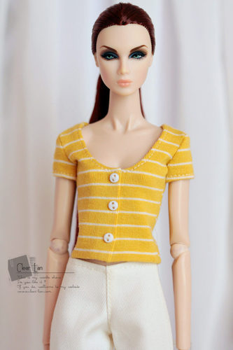 [M-201809-21]上衣/FR Momoko Barbie Blythe Mico 娃衣