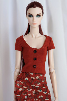 [M-201809-12]上衣/FR Momoko Barbie Blythe Mico 娃衣