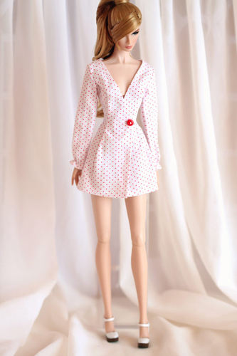 [M-201809-38]连衣裙/FR Momoko Barbie Blythe Mico 娃衣