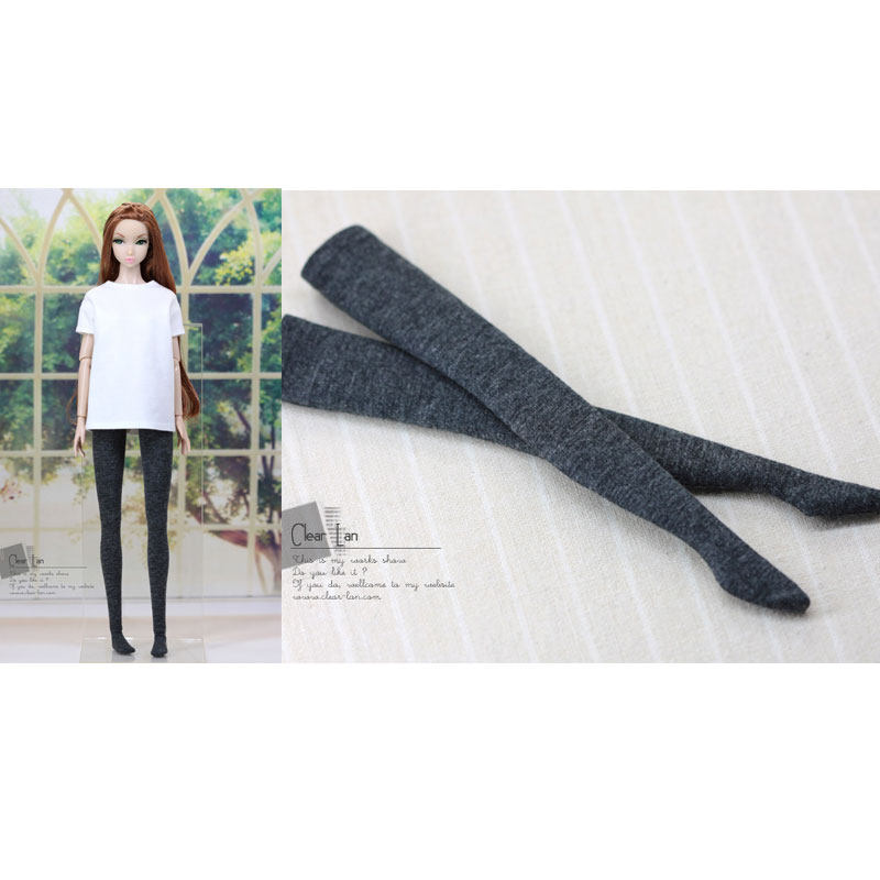 [M-202403-48-C]长筒袜-深灰/Momoko OB FR 芭比 6分娃衣