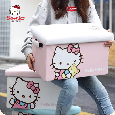 hellokitty汽车后备箱收纳箱车载女士整理箱车用尾箱储物收纳盒