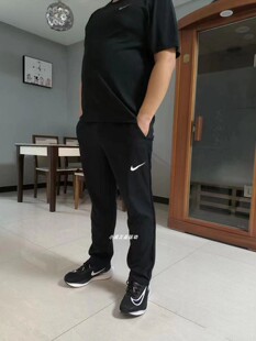 耐克Nike DRI-FIT男薄款单层速干梭织跑步训练直通长裤DM6627-010