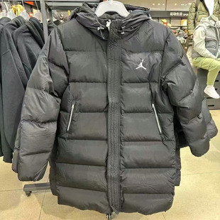 Nike Air Jordan男女加厚防水保暖连帽长款羽绒服 FB7314-010-340