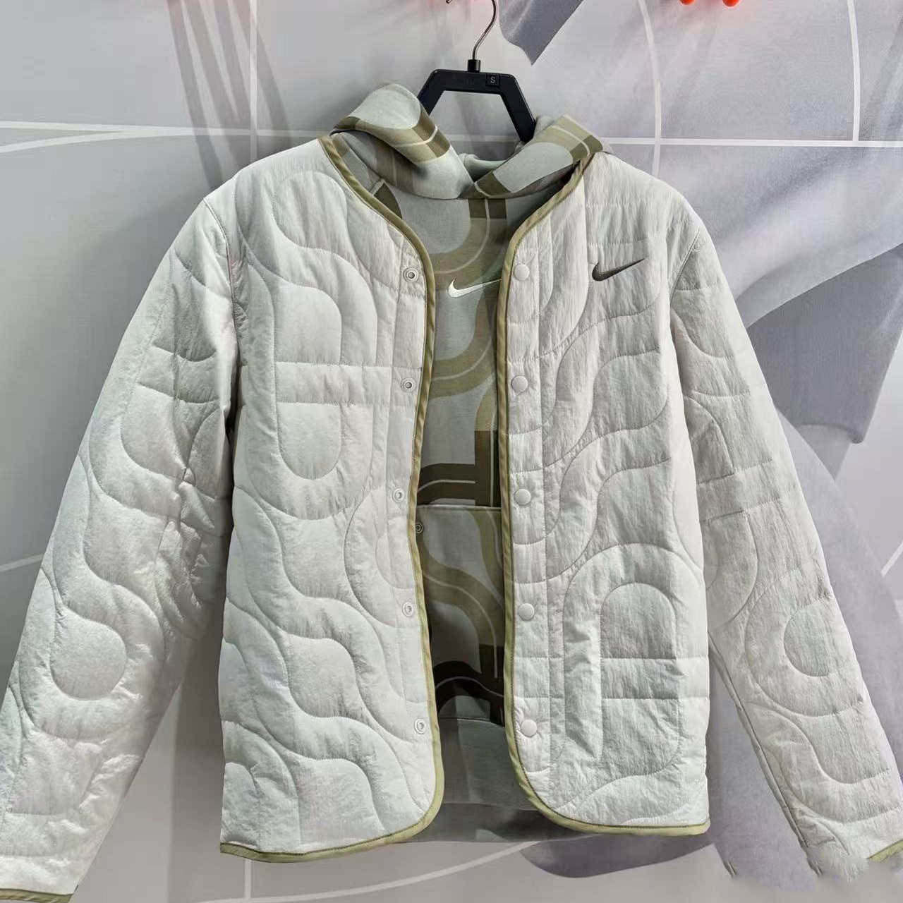 耐克CNY灵蛇限定款薄款V领棉服