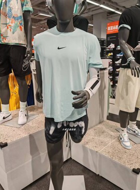 耐克Nike Pro男女速干运动简约小标透气短袖T恤FQ6998 CZ1182-100