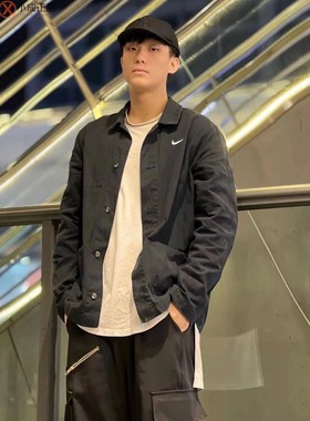 耐克男新款运动休闲针织翻领衬衫工装外套 HV1814 FD9899 FN0357