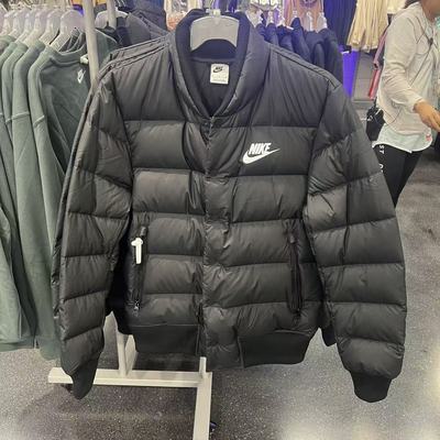 耐克男短款立领保暖防水羽绒外套