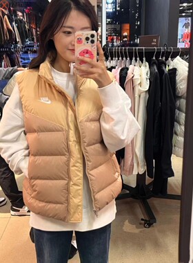 Nike耐克秋冬女子羽绒背心立领保暖马甲HF7897 FZ1104 DQ6897-010