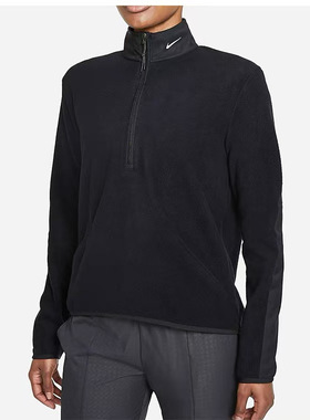 Nike Therma-Fit女子摇粒绒半拉链立领保暖卫衣套头衫 DA3237-010