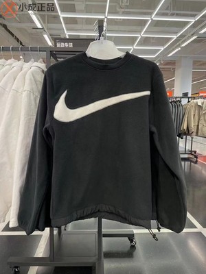 耐克男运动休闲摇粒绒卫衣套头衫