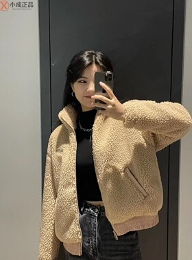 耐克Nike 女子环保羊羔绒秋冬立领保暖短款外套DR5629 FV4009-133