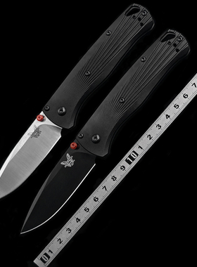 蝴蝶BM535-4铝合金手柄轴承户外折刀露营荒便携EDC工具刀水果刀