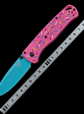 蝴蝶BM535甜甜圈轴承铝合金柄户外露营便携EDC水果刀工具刀