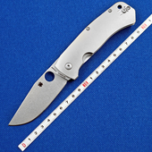 蜘蛛C186钛合金柄户外折刀露营便携EDC水果刀工具刀