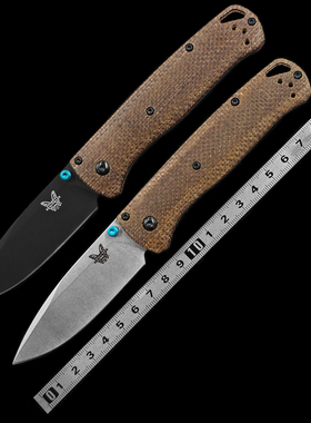 蝴蝶BM535米卡塔柄户外折刀露营便携EDC水果刀工具刀