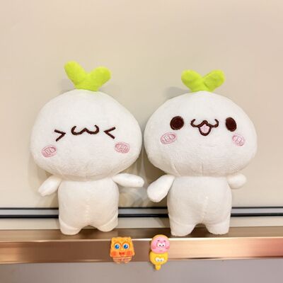 长草颜团子潜水花环毛绒公仔挂件