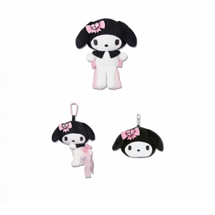 【2026联名BLACKPINK美乐蒂melody】周边日本毛绒挂化妆包玩偶