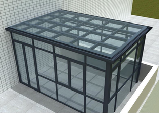 广东可拆装式玻璃雨棚分体拼装式钢化玻璃阳光房拆卸方便雨篷佛山