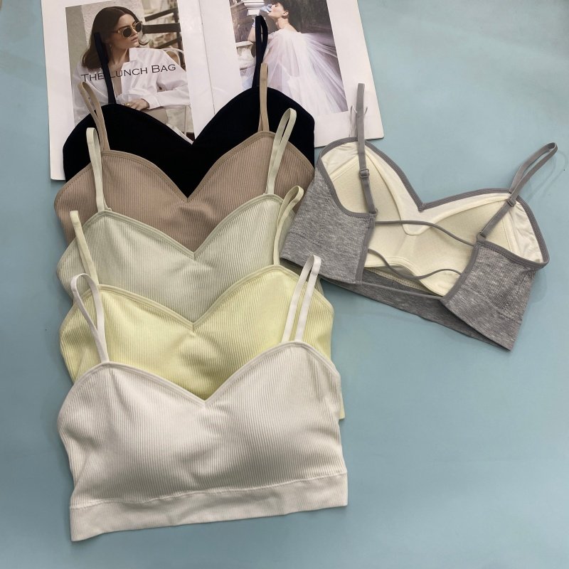 9810春夏时尚运动螺纹棉抹胸内衣女薄款聚拢防走光露背裹胸美背,女士内衣/男士内衣/家居服,抹胸,淘宝优惠券,粉丝福利购,淘宝优惠卷