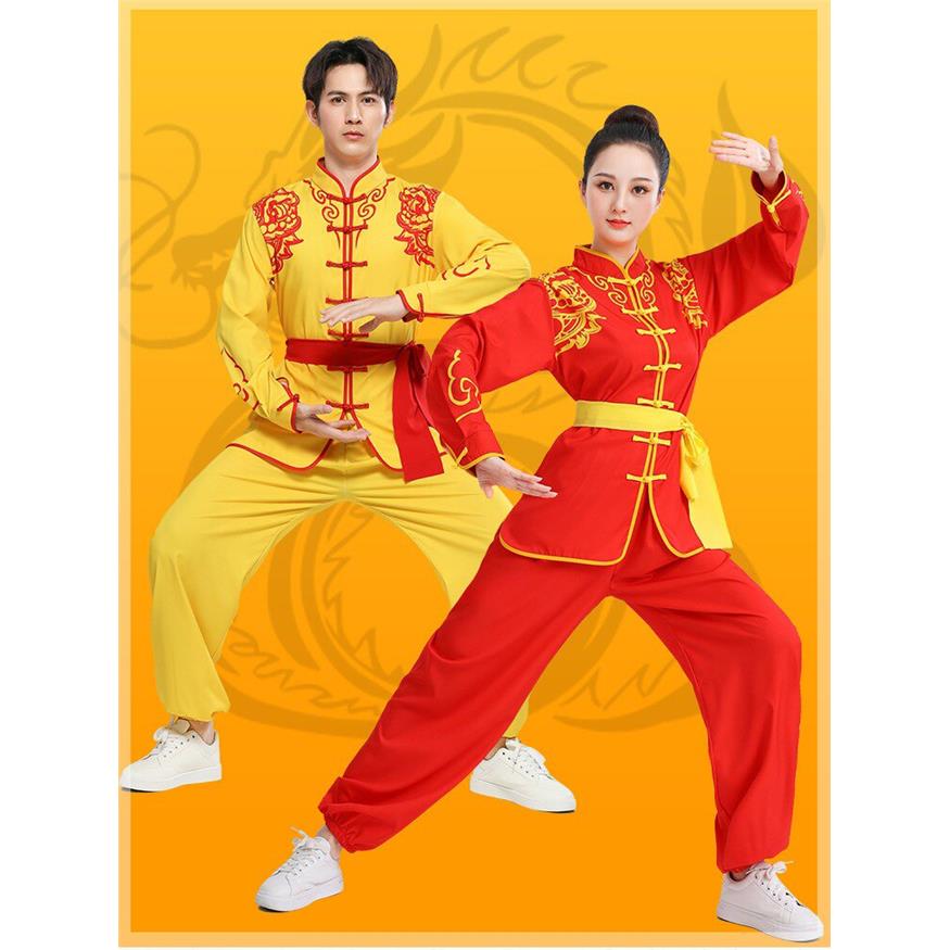 高档新款打鼓服舞龙舞狮秧歌腰鼓服成人男女中国风中小学生武术演