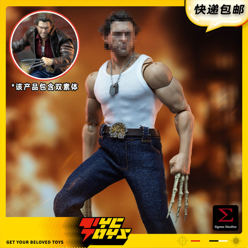 【TYCTOYS】现货 SIGMA TOYS瘦姑妈加拿大人1/12布衣可动人偶X-01