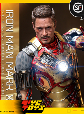 【TYCTOYS】现货 HOTTOYS HT漫威钢铁侠3 MARK42 2.0 MMS758人偶