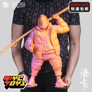 ZCWO TYCTOYS 現(xiàn)貨 TIKKA張飛FEI蒸汽波VAPORWAVE炫彩雕像擺件