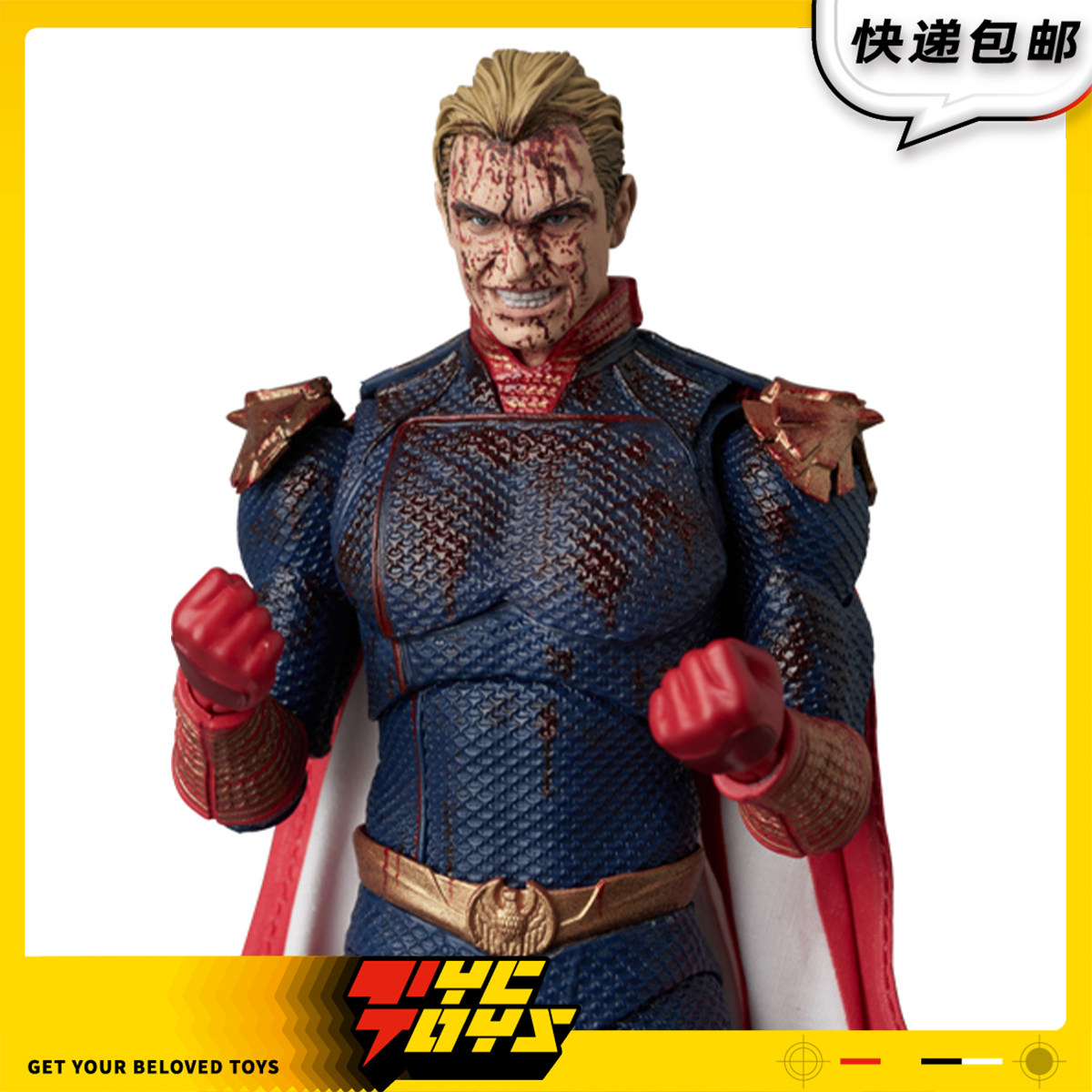 【TYCTOYS】到货 MEDICOM TOY MAFEX黑袍纠察队祖国人溅血版人偶