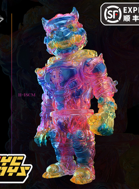 【TYCTOYS】现货 BLACKMOON黑月脏虎军团幻彩原创设计SOFUBI软胶