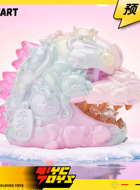 【TYCTOYS】定金预售 OFFART彫壬百猫红莲迷你招财头雕甜蜜糖霜版