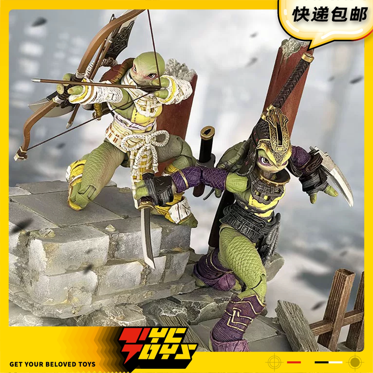 【TYCTOYS】现货 烈炎工作室RAGE乌龟姐妹猩红紫罗兰1/12可动人偶 - 实物图