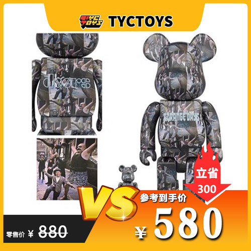 【TYCTOYS】特价现货 BE@RBRICK 400% The Doors STRANGE DAYS