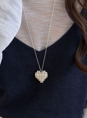 ins博主同款设计感爱心项链