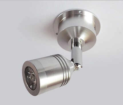 LED酒柜灯珠宝柜台展柜射灯明装1W3W迷你小射灯微型聚光灯首饰灯