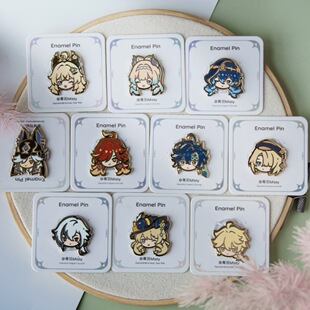 校徽金属徽章定制LOGO卡通动漫烤漆珐琅滴胶校徽胸针勋章别针