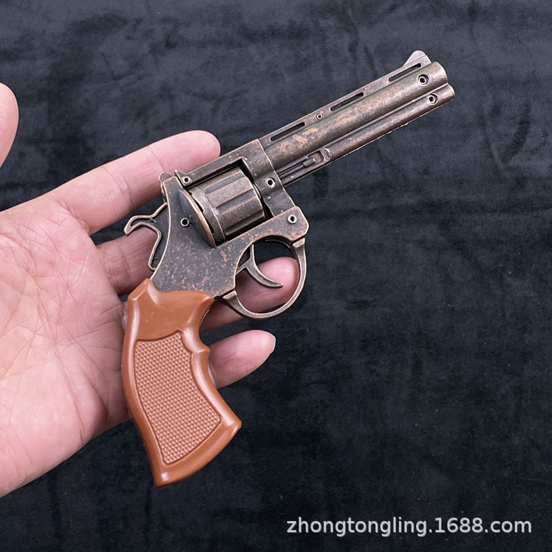 金属左轮砸炮玩具枪18cm