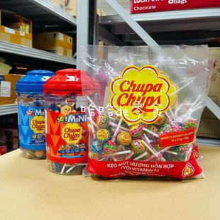 包邮泰国产珍宝珠chupachups迷你棒棒糖水果味硬糖幼儿园分享礼盒