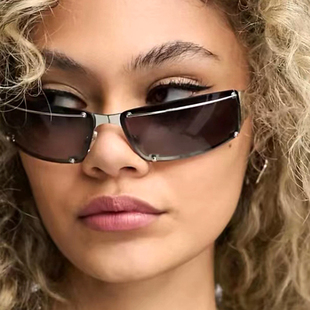 Hip Hop Sunglasses Y2K墨镜镂空美式嘻哈太阳镜超轻遮阳太阳眼镜