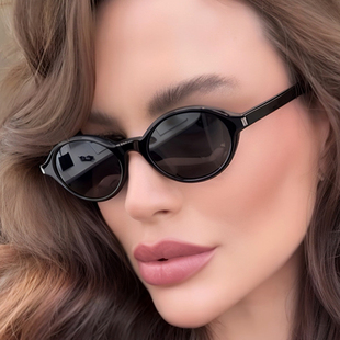 2025 Retro Oval sunglasses椭圆太阳镜女士复古太阳眼镜美式墨镜