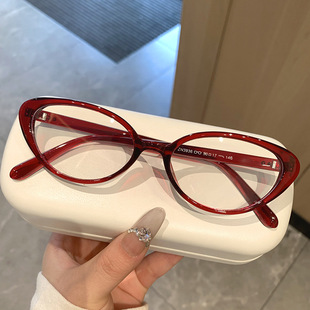 eyeglass 貓眼小框眼鏡框防紫外線太陽眼鏡 frame防藍光平光鏡時尚