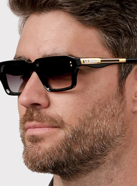 方框太阳眼镜男欧美复古墨镜