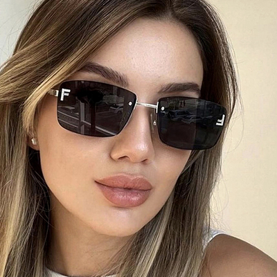 防紫外线方形欧美男女镶钻太阳镜