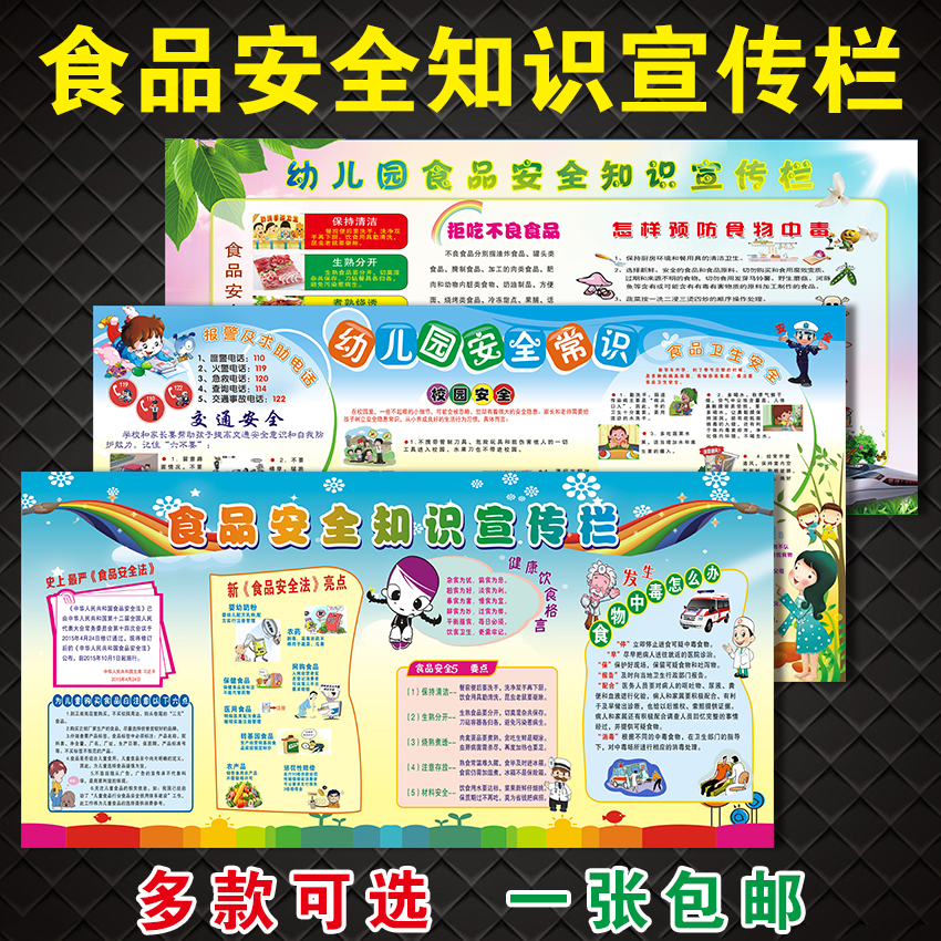 食品安全宣传栏图食品质量安全标语幼儿园社区食堂