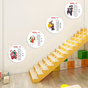 幼儿园五十六56个民族风装饰画过道走廊墙面布置文化墙壁环创贴纸