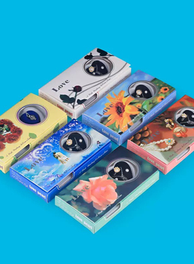 贝壳开蚌盲盒珍珠情侣项链礼盒